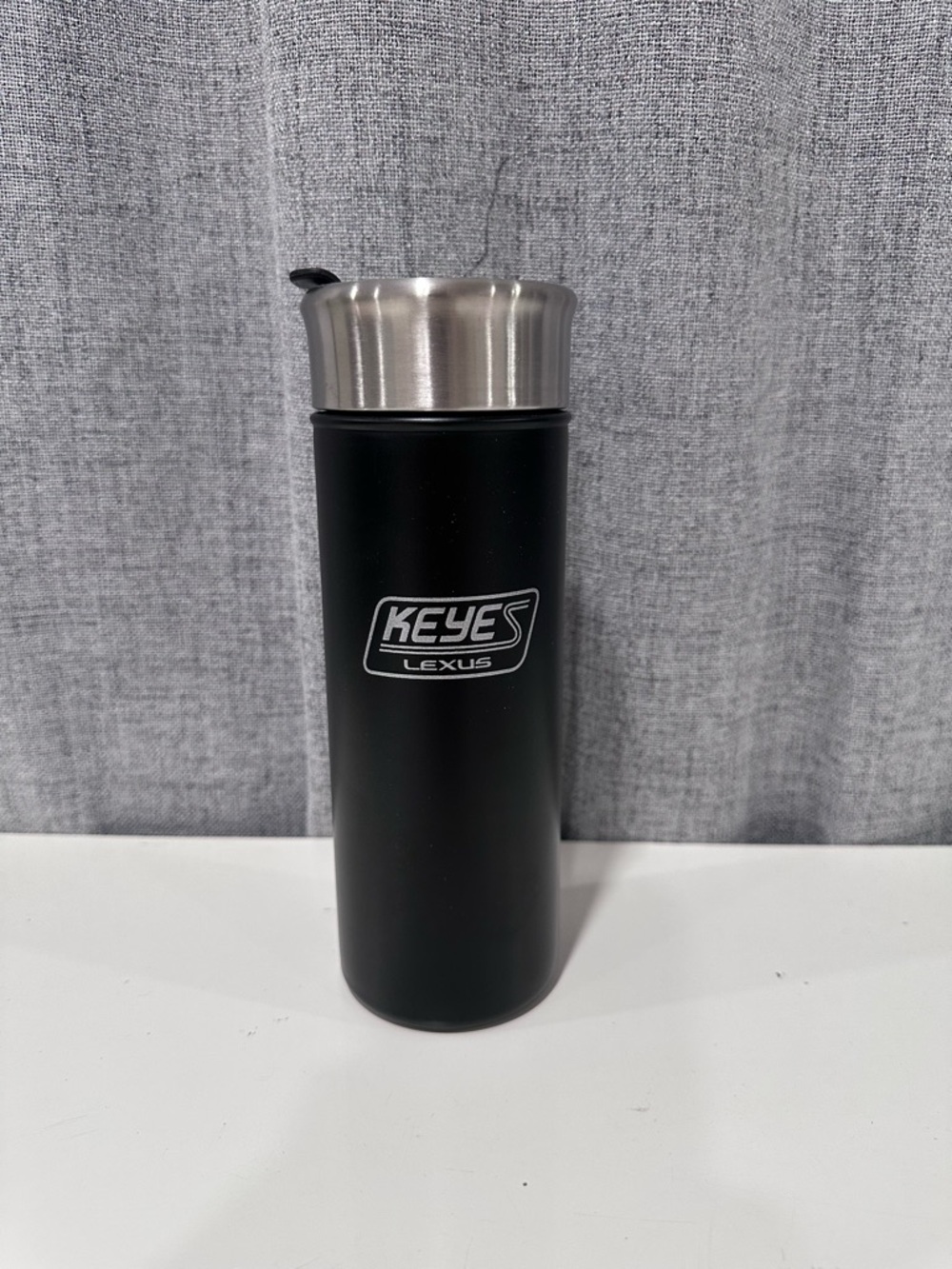 Keyes Lexus Stainless Steel Black Travel Tumbler 16oz. NWOT.